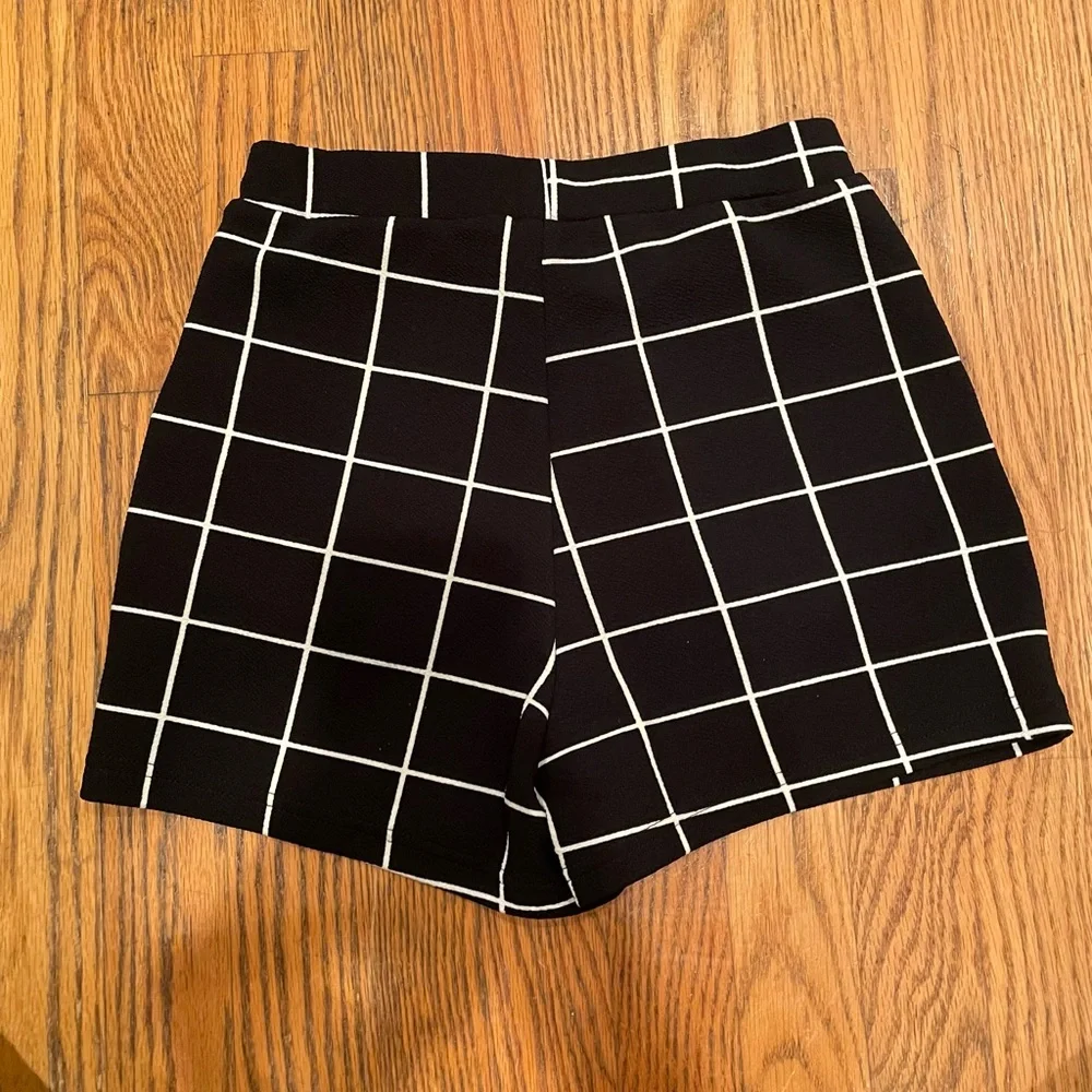 SHEIN Windowpane High Waisted Shorts size XS